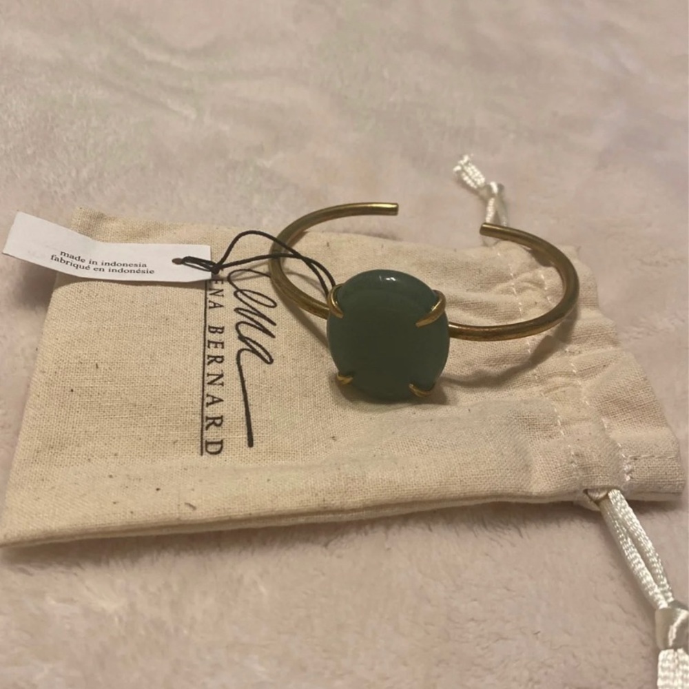 Lena Bernard Green and Gold bangle